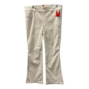 NWT SPANX 20349Q Flare in White High Rise Pull-on Stretch Jeans XL x 31 ½ Petite